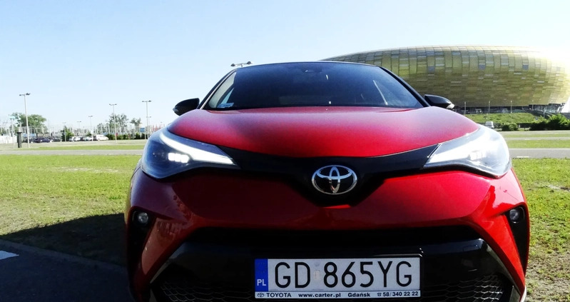 Toyota C-HR cena 127000 przebieg: 12000, rok produkcji 2021 z Gdańsk małe 742